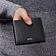 Card wallet with flap Classic Smooth Black