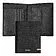 Card holder with flap and money pocket Iconic Black