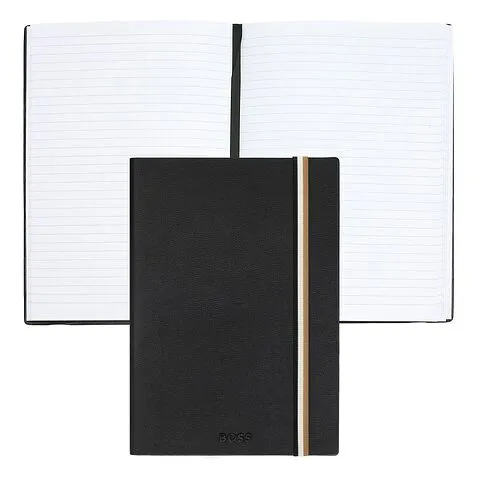 Блокнот формата А5 Iconic Black Lined
