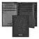 Card holder with flap Trifold Classic Grained Black