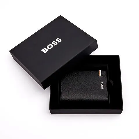 Card holder with flap Iconic Black