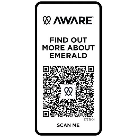 Emerald поло унисекс с коротким рукавом из переработанных материалов Aware™. - Белый