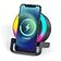 Беспроводная Bluetooth колонка U-Tone RGB c функцией беспроводной зарядки 15W, черный