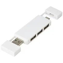 Mulan Двойной USB 2.0-хаб - Белый