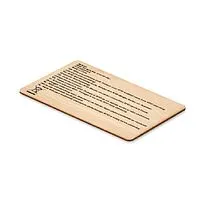 Карта RFID из бамбука MO6200-40