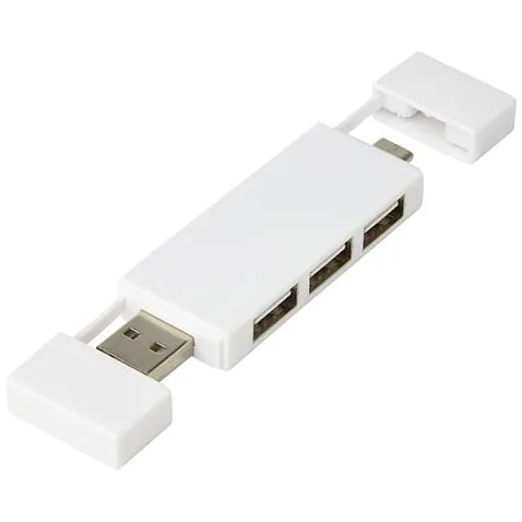 Mulan Двойной USB 2.0-хаб - Белый