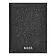 Card holder with flap Trifold Classic Grained Black
