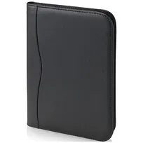 Папка Ebony A4 на молнии - сплошной черный