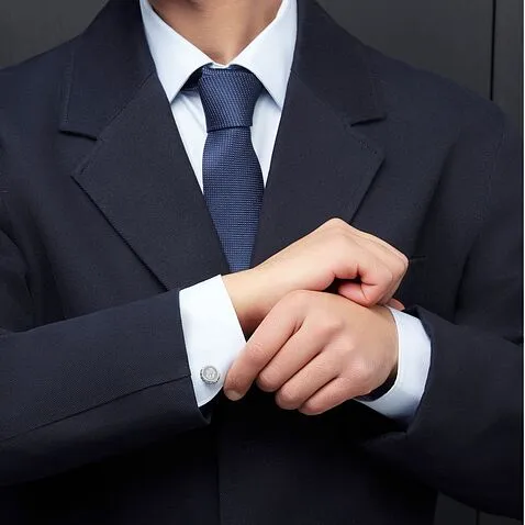 Запонки Button Shinny Chrome