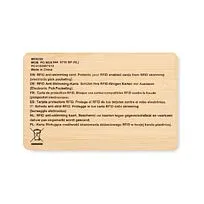 Карта RFID из бамбука MO6200-40