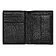 Card holder with flap and money pocket Classic Grained Black