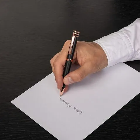 Шариковая авторучка Austin Black/rosegold