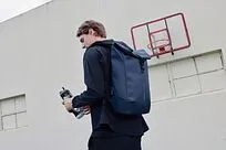 Антикражный водонепроницаемый рюкзак Urban Flap-Top, темно-синий