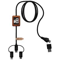 Кабель CarPlay SCX.design C46 5-в-1 - сплошной черный