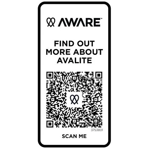 Avalite футболка унисекс Aware™ из переработанных материалов с коротким рукавом - Белый