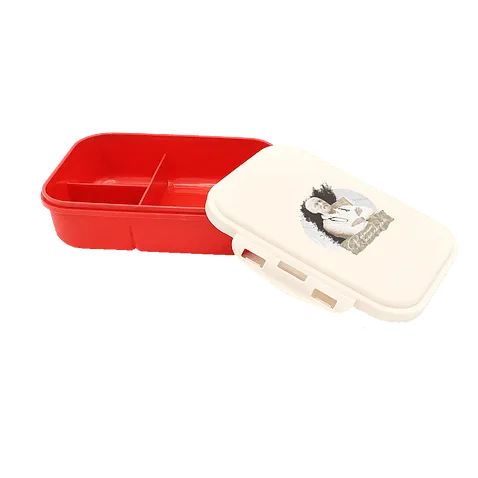 Ланчбокс (контейнер для еды) Ulf из пшеничного волокна, красный