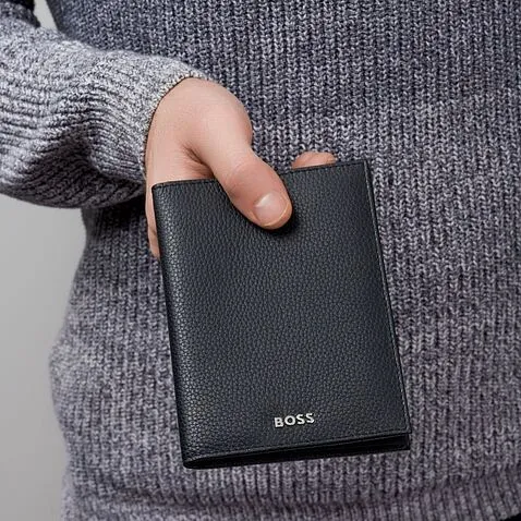 Обложка для паспорта Classic Grained Black