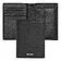 Card holder with flap and money pocket Classic Smooth Black