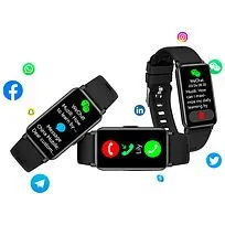 Интеллектуальный браслет с GPS для разных видов спорта Prixton AT806 - сплошной черный