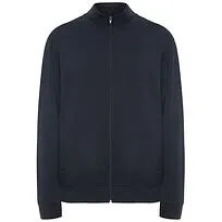 Свитер унисекс Ulan с полноразмерной молнией - Navy Blue