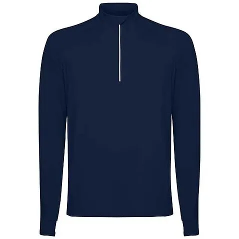 Estambul мужская толстовка с длинным рукавом и молнией на половину длины - Navy Blue