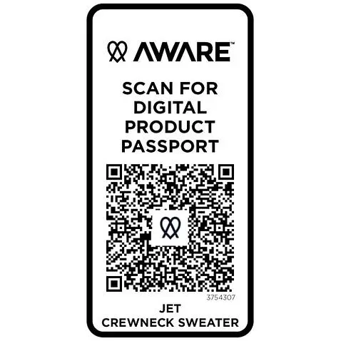 Jet унисекс Aware™ свитер с круглым вырезом из переработанных материалов - Oatmeal