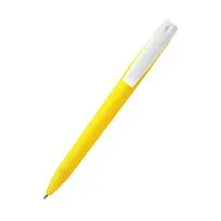 Ручка пластиковая T-pen софт-тач, желтая