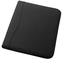 Папка Ebony A4 на молнии - сплошной черный