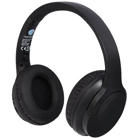 Loop наушники Bluetooth® из переработанной пластмассы - сплошной черный