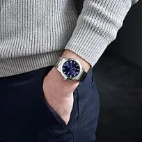 Часы с датой Astrum Chrome / Navy