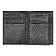 Card holder with flap Classic Smooth Black